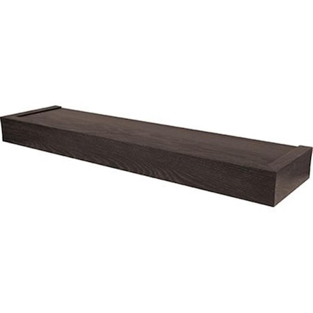 Gfancy Fixtures 24 in. High & Mighty Modern Floating Shelf, Espresso GF2668330